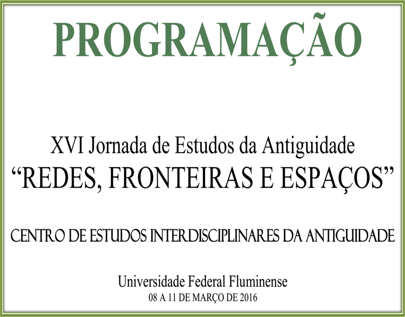 programação detalhada - XVI jornada ceia